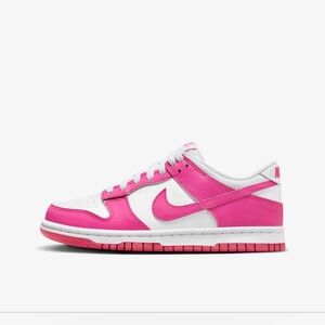 Nike Dunk Low Shoes. Hot pink Big Kids size 5Y/ Woman's 6.5